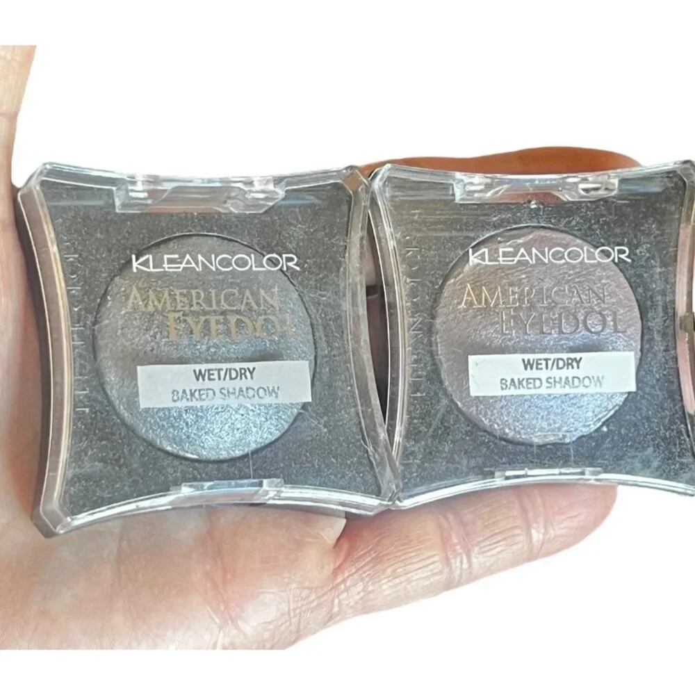 Kleancolor American Eyedol Wet/Dry Baked Eyeshadow Taboo & Malt Set of 2